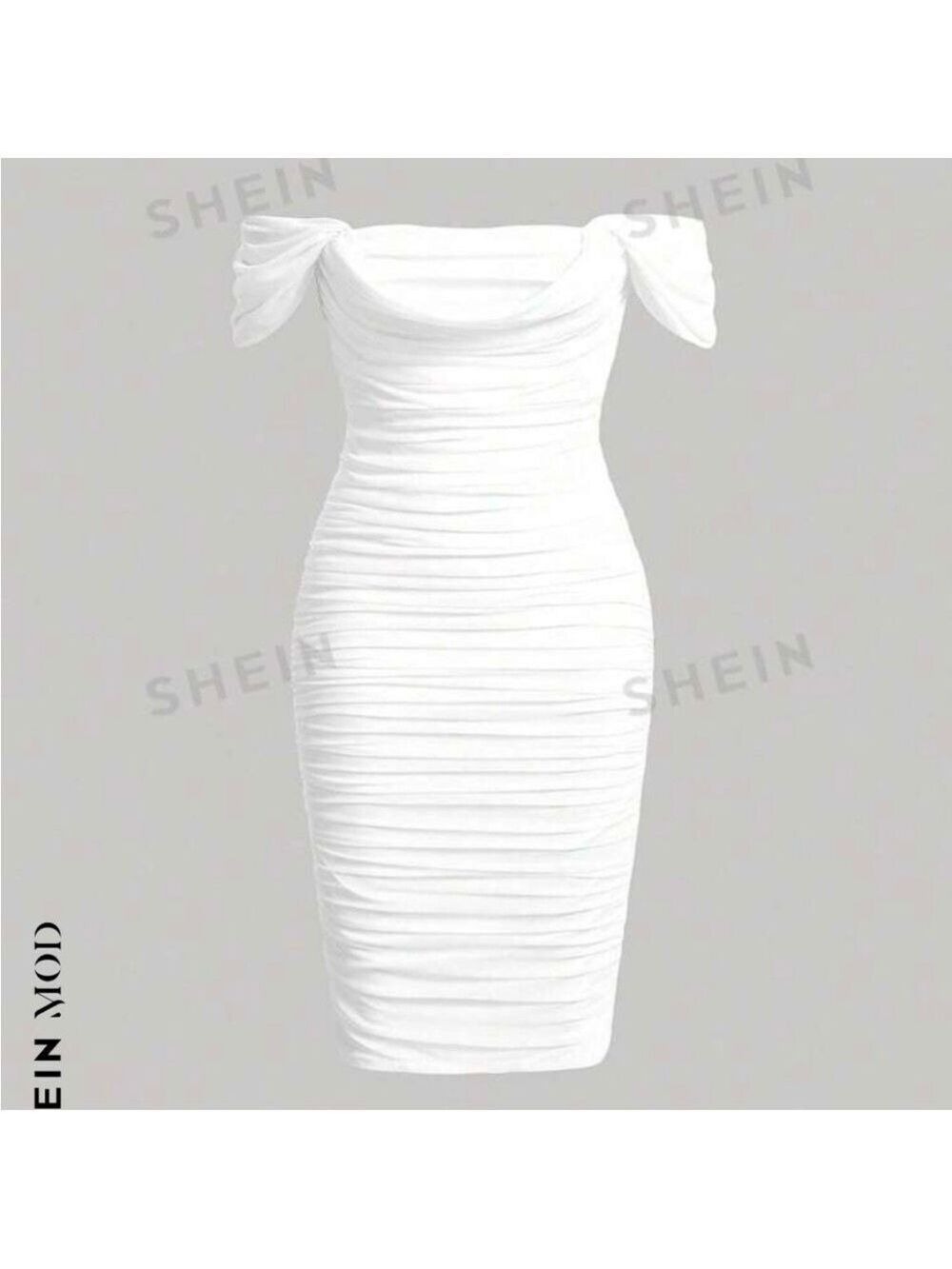 SHEIN MOD NWT white off shoulder dress